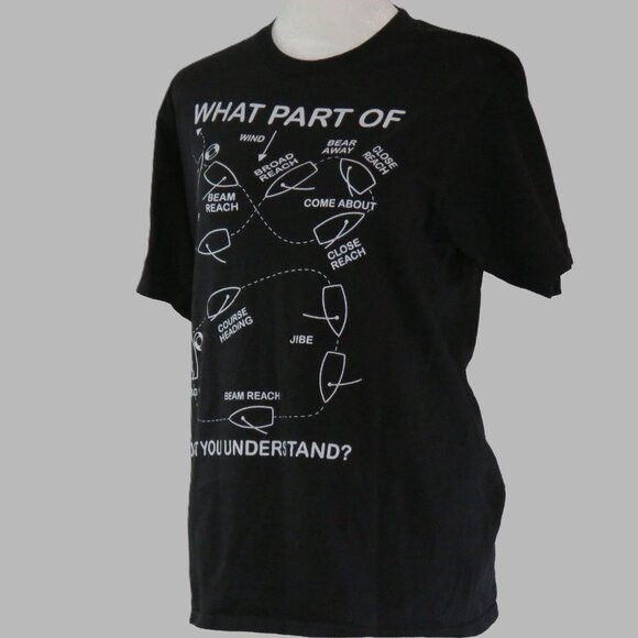 Unisex What Part of Sailing Don't You Understand T-Shirt Size M (C968) - Picture 4 of 5